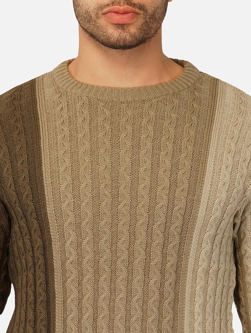 men long sleeve color block pullover - 21669625 - Standard Image - 5