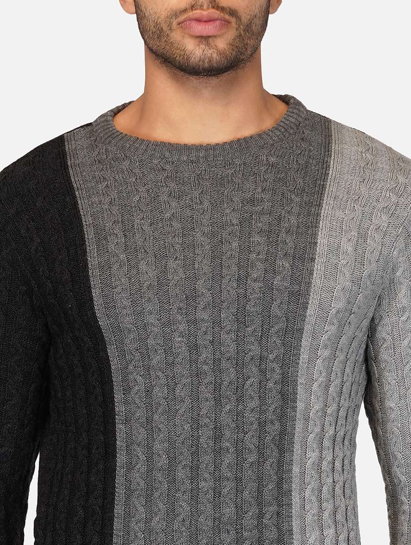men long sleeve color block pullover - 21669627 -  Standard Image - 5