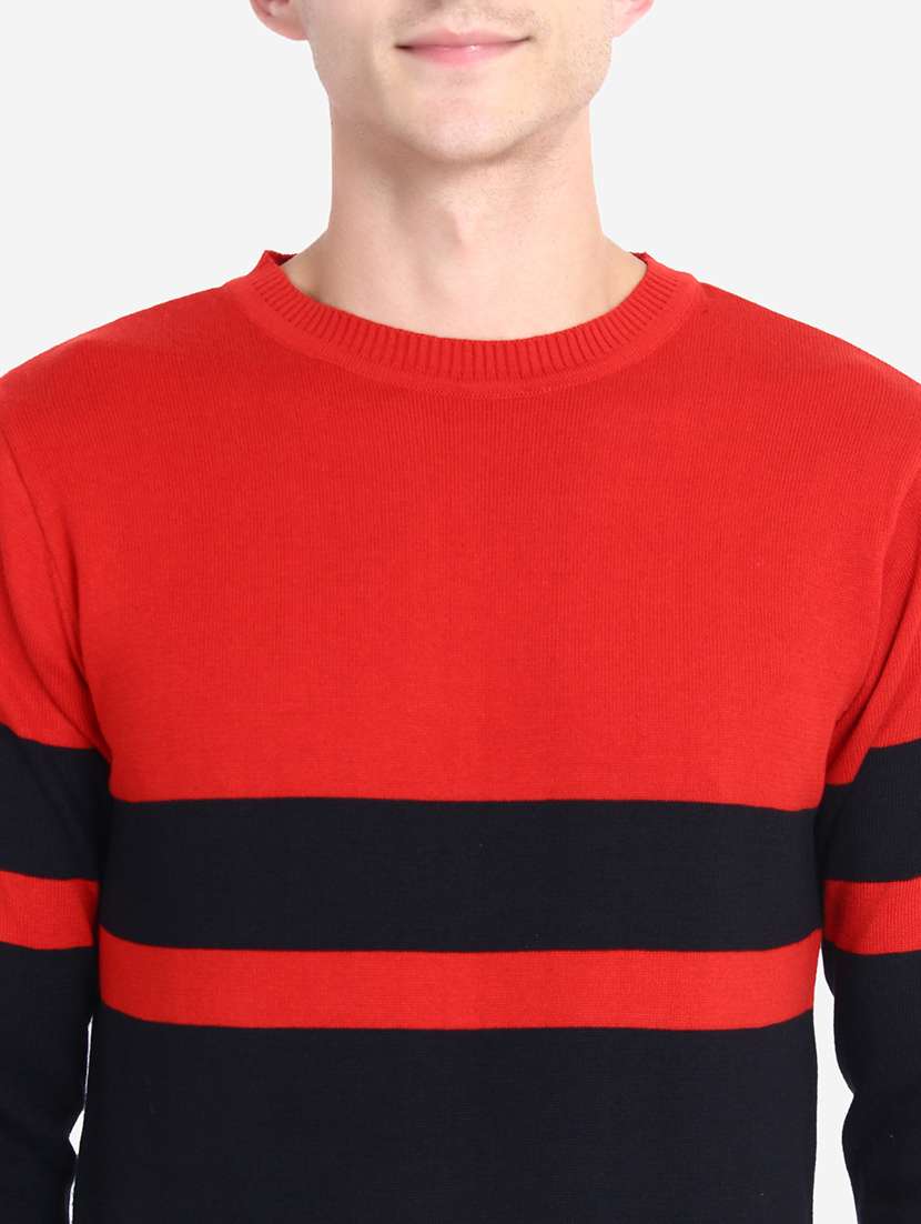 men long sleeve color block pullover - 21669632 -  Standard Image - 5