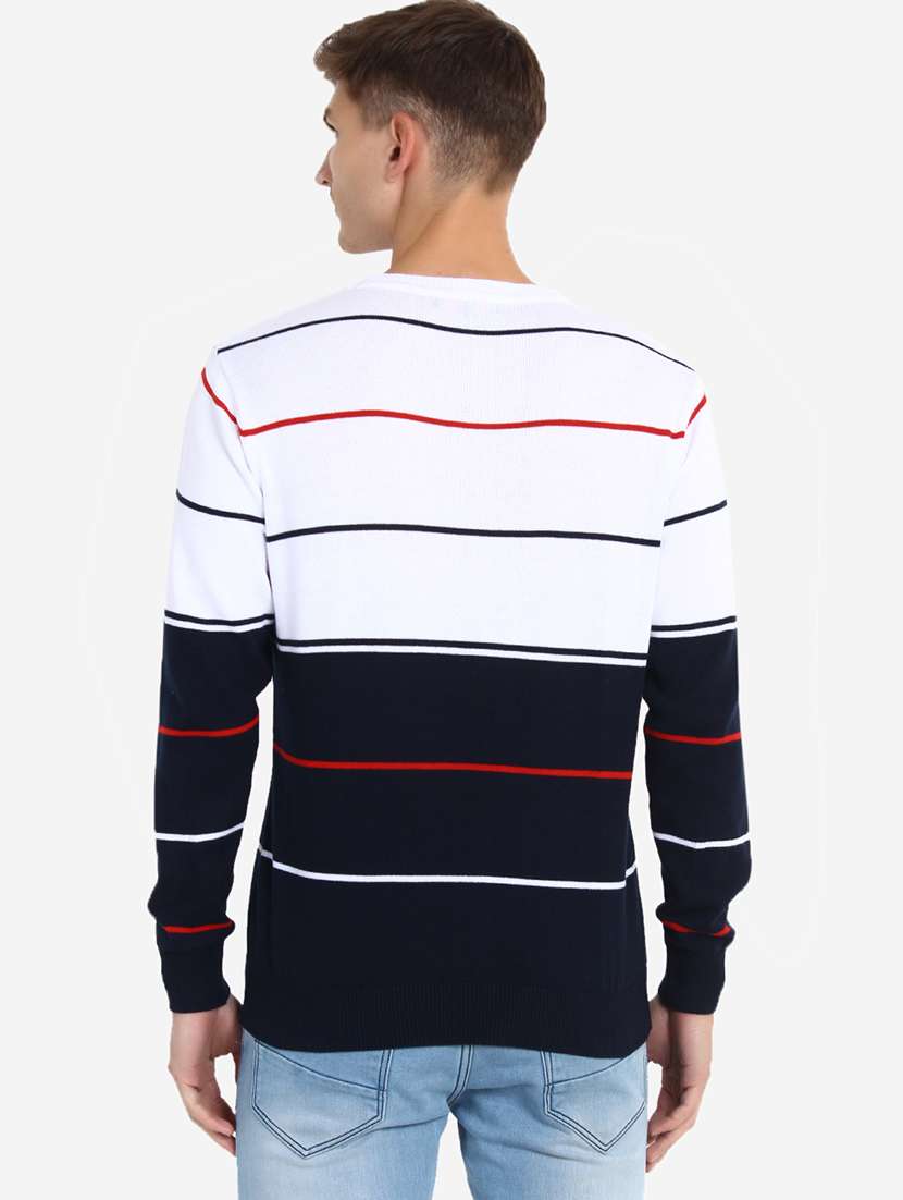 men long sleeve color block pullover - 21669634 -  Standard Image - 3