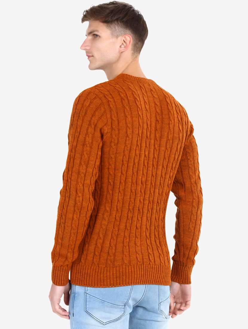 men long sleeves self design pullover - 21669636 -  Standard Image - 3