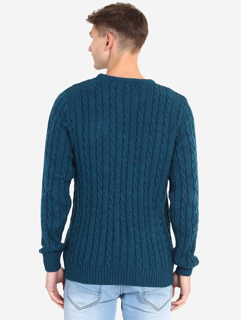 men long sleeves self design pullover - 21669637 - Standard Image - 3