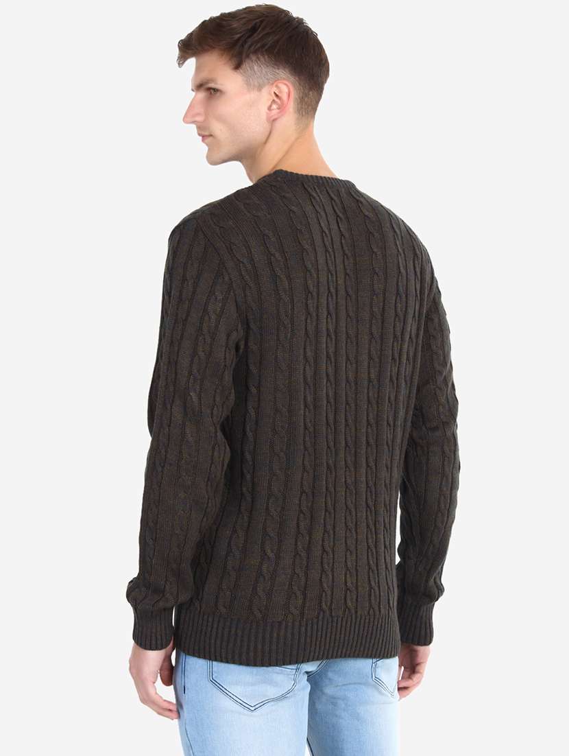 men long sleeves self design pullover - 21669640 -  Standard Image - 3