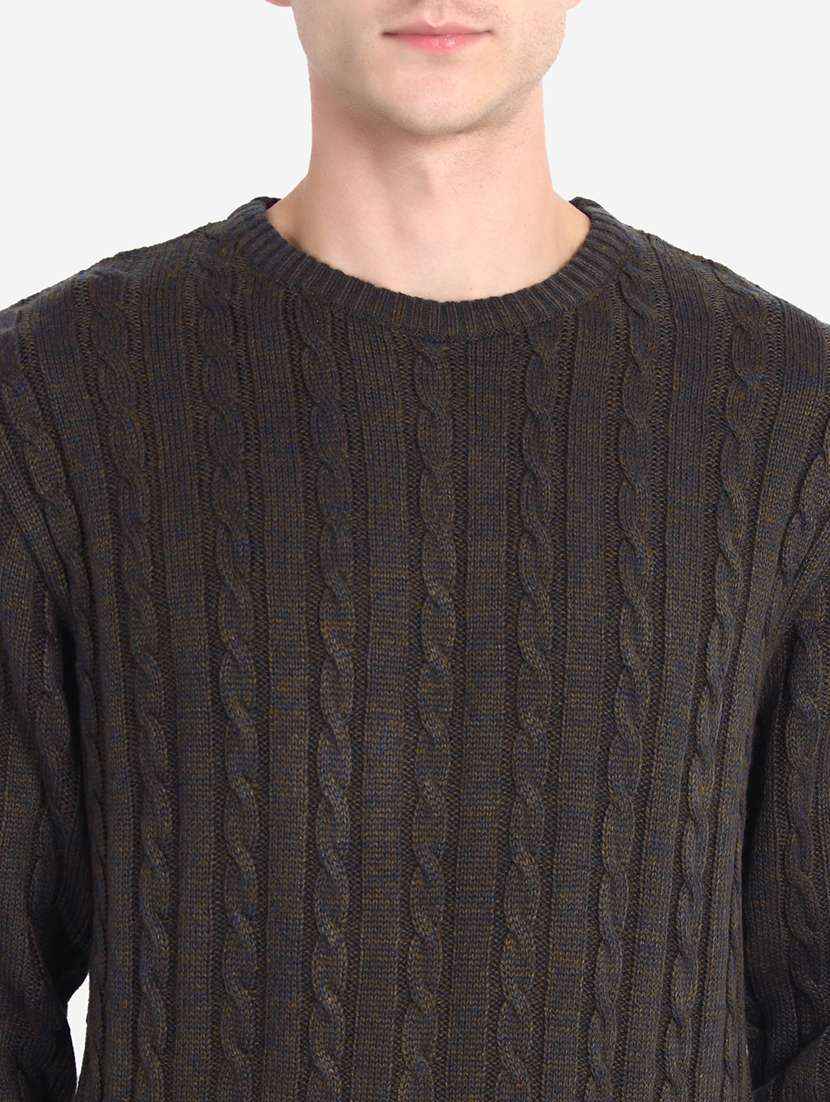 men long sleeves self design pullover - 21669640 -  Standard Image - 5