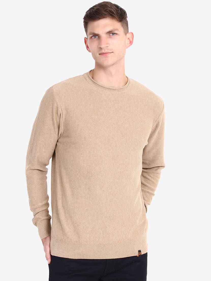 men long sleeves solid pullover - 21669643 - Zoom Image - 0