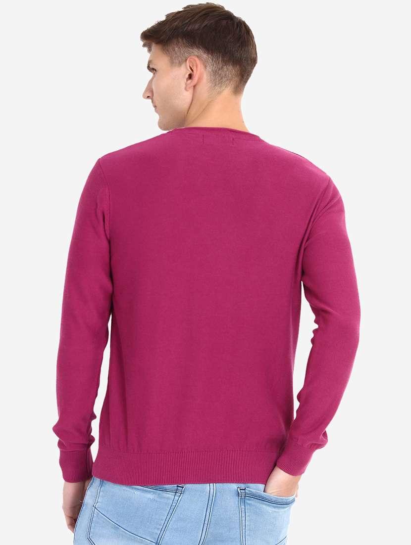 men long sleeves solid pullover - 21669644 -  Standard Image - 3