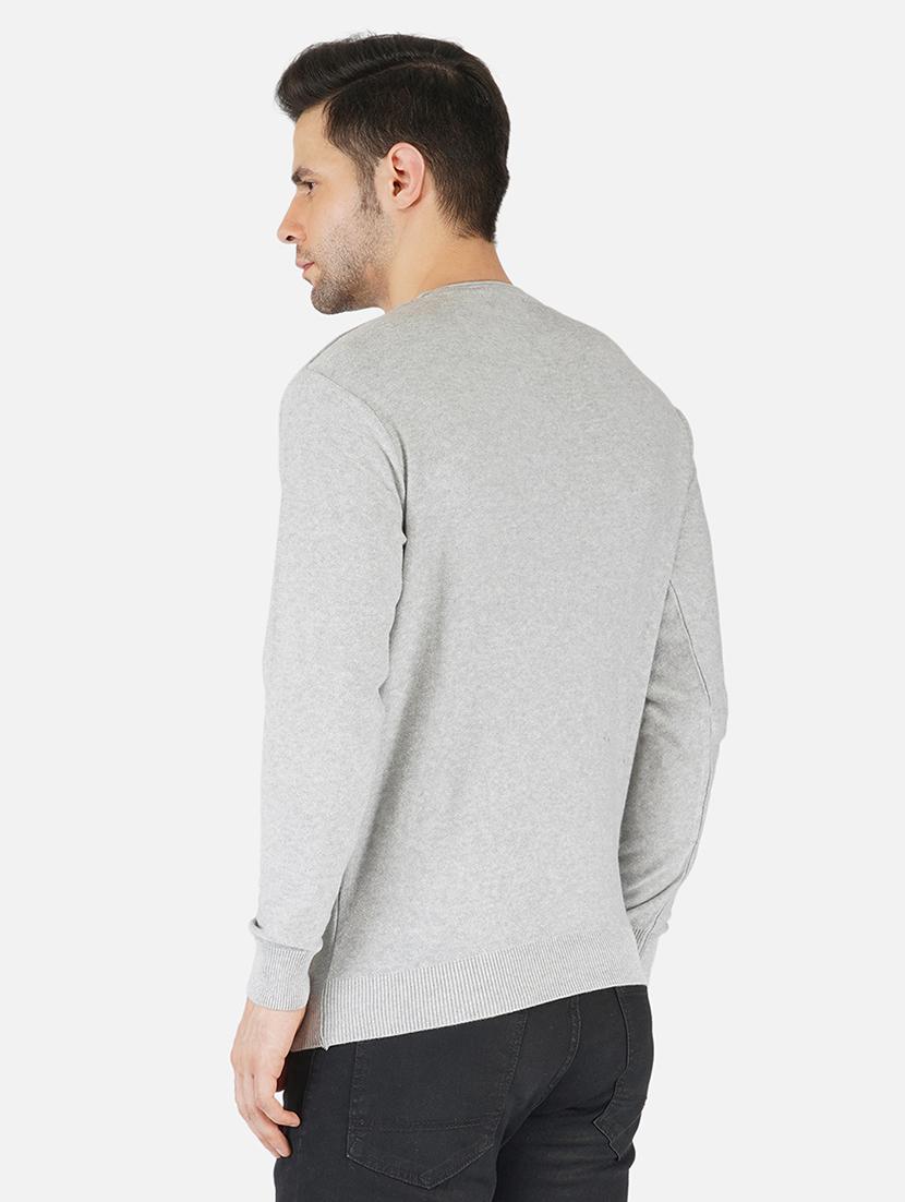 men long sleeves solid pullover - 21669650 - Standard Image - 3
