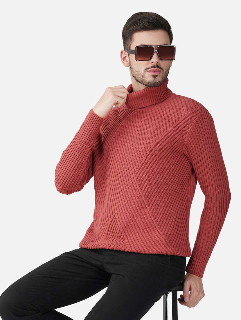 men long sleeves self design pullover - 21669654 - Standard Image - 5