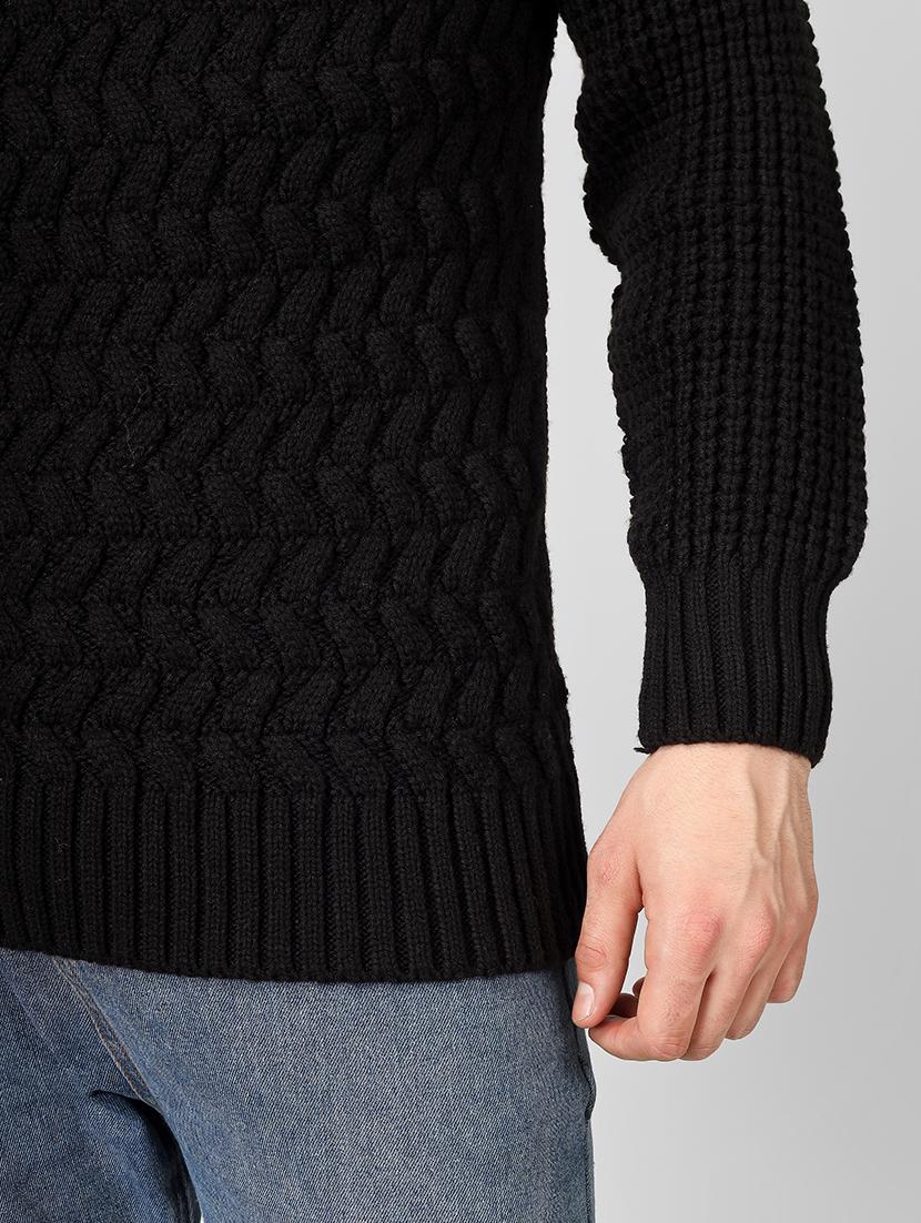 men long sleeves self design pullover - 21669655 - Standard Image - 5