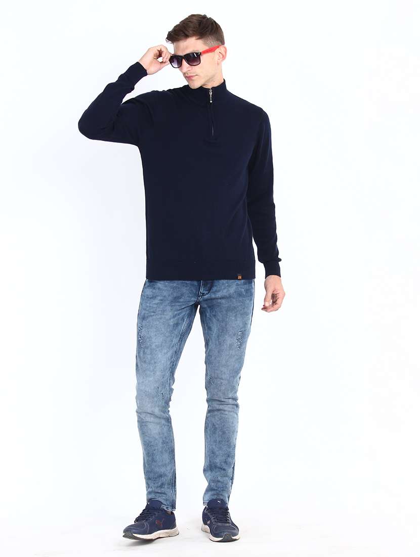men long sleeves solid pullover - 21669658 -  Standard Image - 3