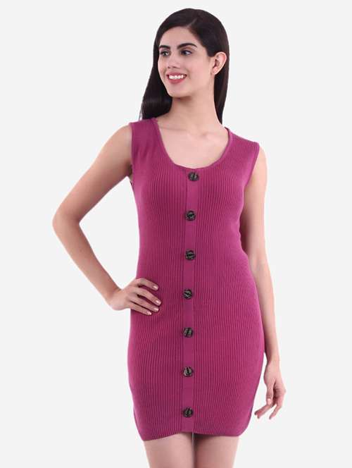 women sleeveless acrylic dress - 21669668 - Standard Image - 0
