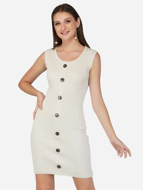 women sleeveless acrylic dress - 21669669 - Standard Image - 0