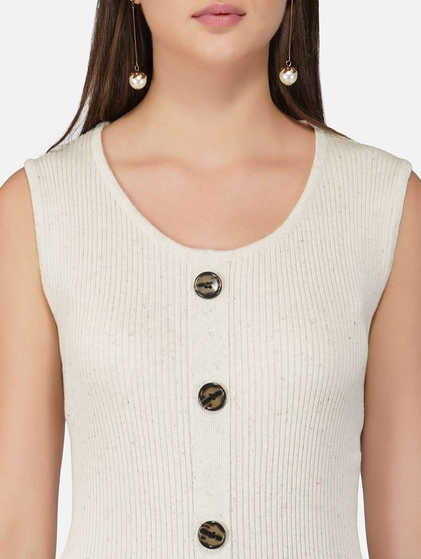 women sleeveless acrylic dress - 21669669 - Standard Image - 5