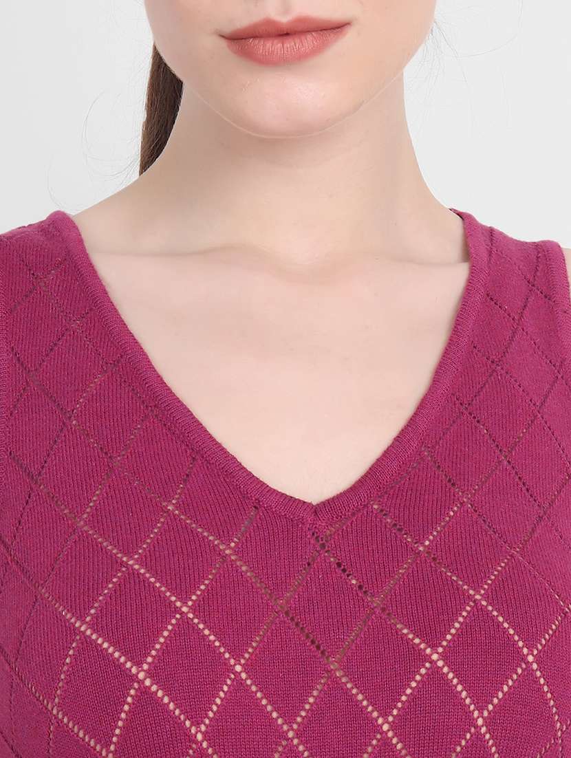 women sleeveless acrylic dress - 21669675 - Standard Image - 5