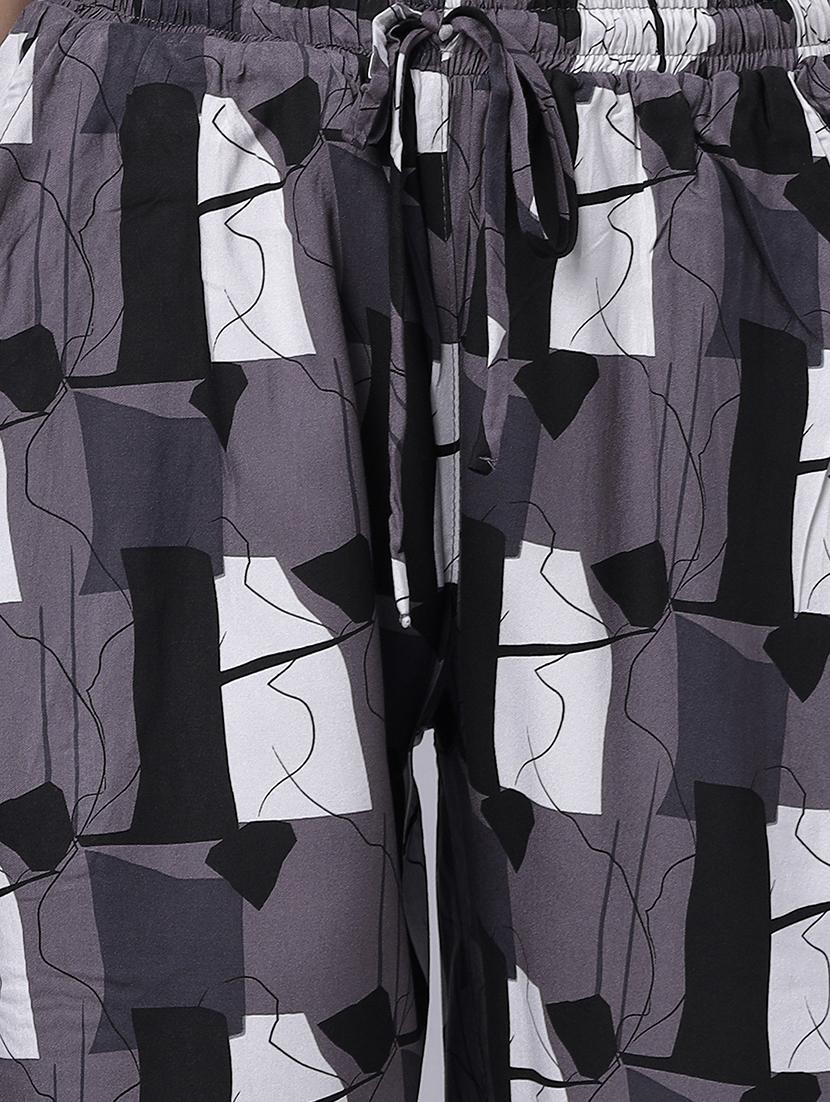women printed nightwear pyjama set - 21669868 - Standard Image - 5
