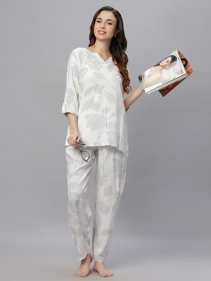 women printed nightwear pyjama set - 21669872 - Zoom Image - 0
