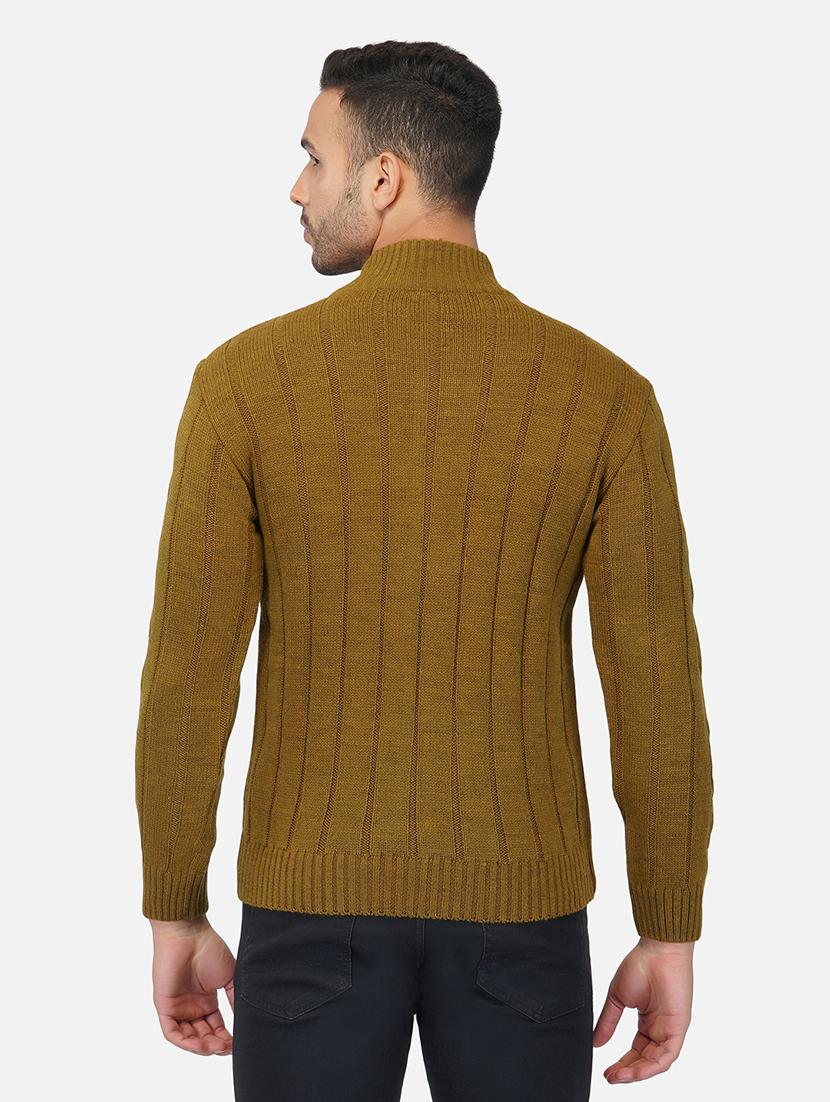 men long sleeves self design cardigan - 21669923 - Standard Image - 3