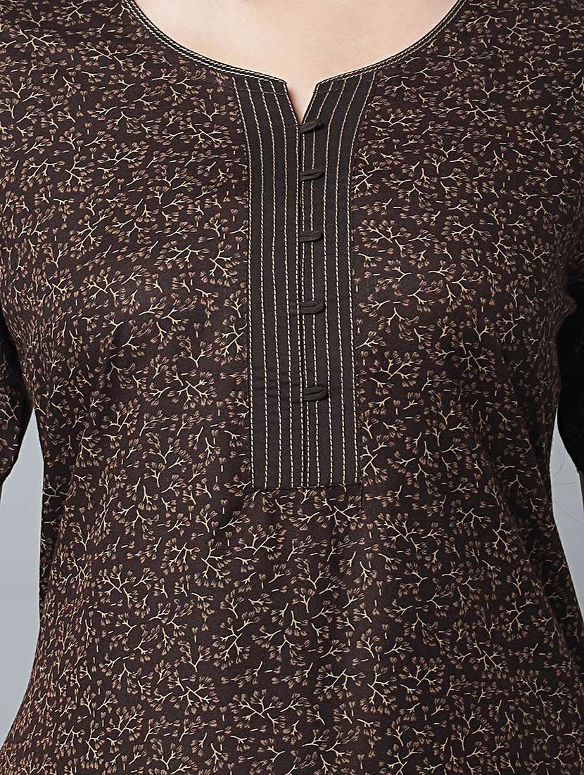 women printed short sleeves nighty - 21669940 -  Standard Image - 5