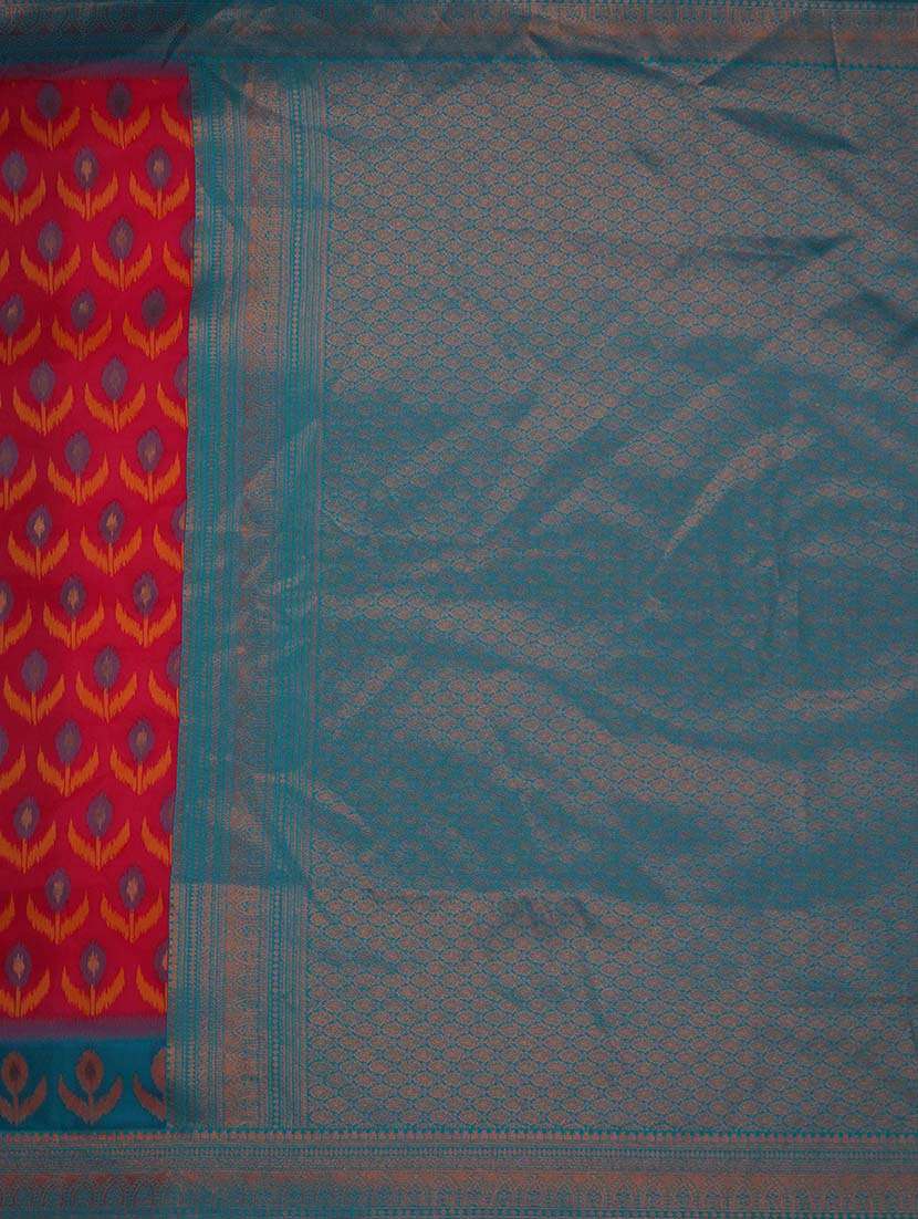 women self design pochampalli saree with blouse - 21670039 - Standard Image - 5