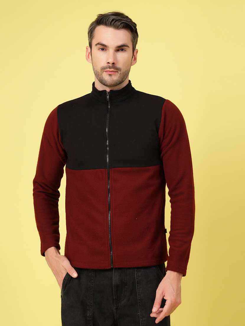 men long sleeve color block sweatshirt - 21670178 - Zoom Image - 0