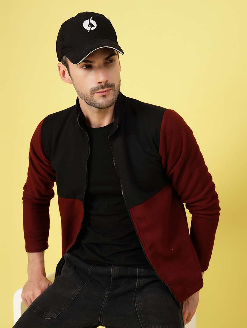 men long sleeve color block sweatshirt - 21670178 - Standard Image - 3