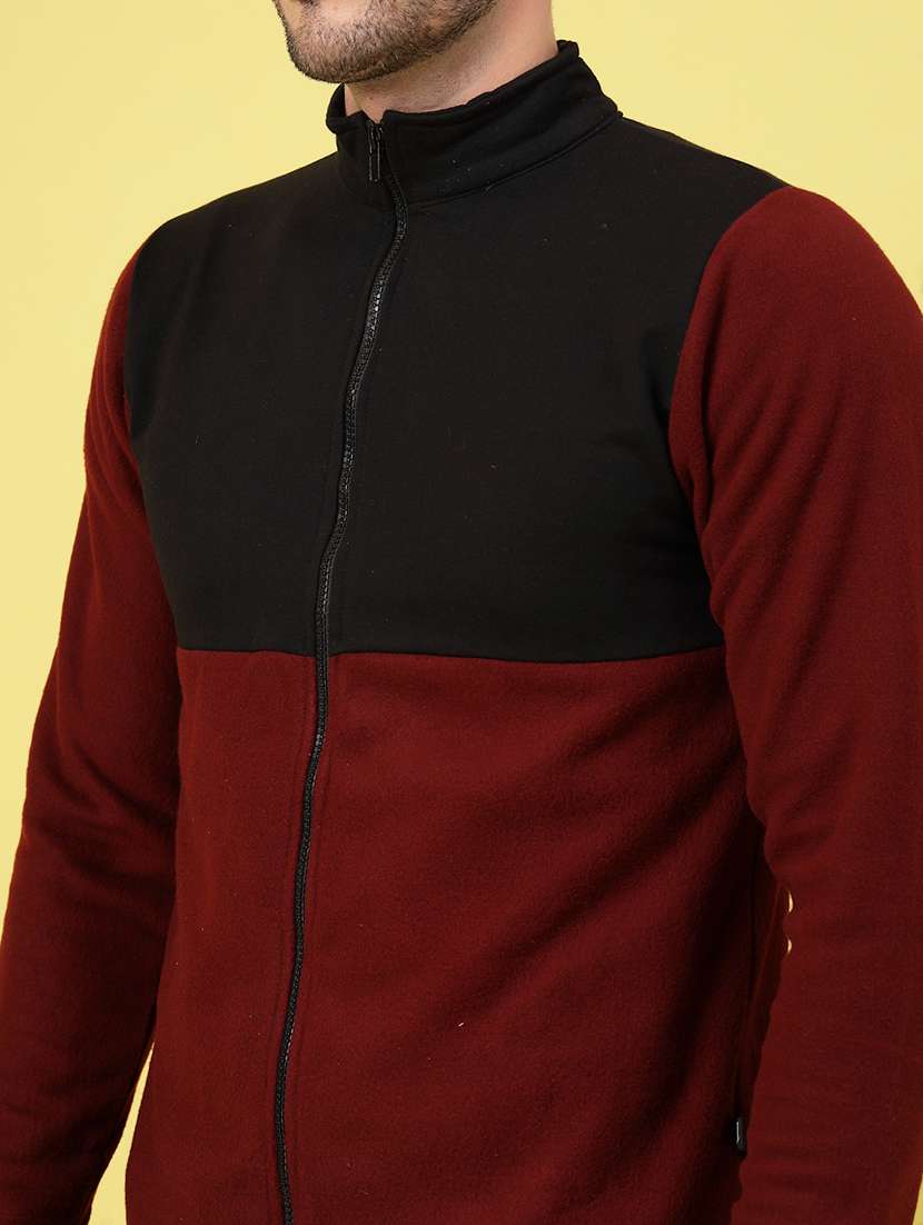 men long sleeve color block sweatshirt - 21670178 - Standard Image - 5