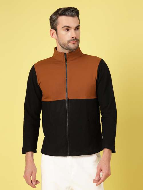 men long sleeve color block sweatshirt - 21670179 - Standard Image - 0