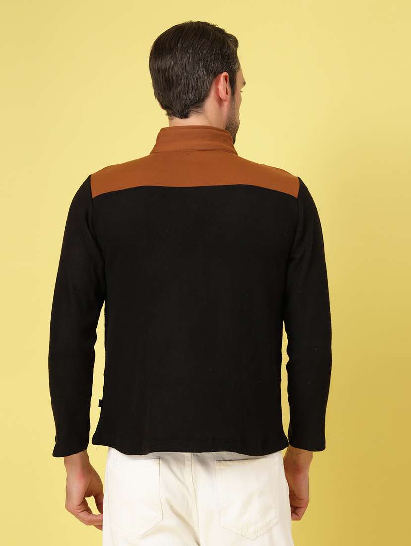 Men Long Sleeve Color Block Sweatshirt