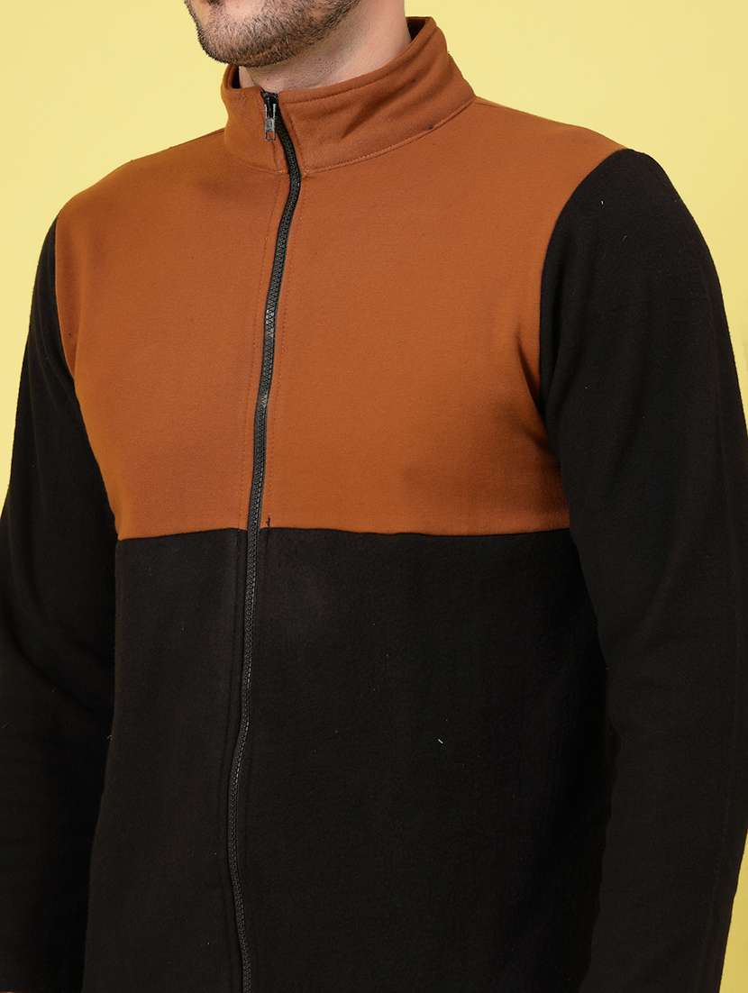 men long sleeve color block sweatshirt - 21670179 - Standard Image - 5