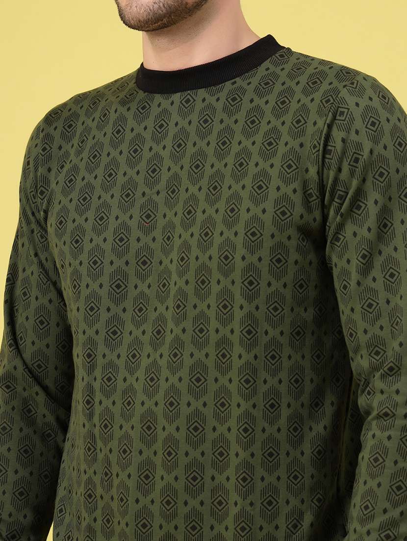 men long sleeve printed sweatshirt - 21670180 - Standard Image - 5