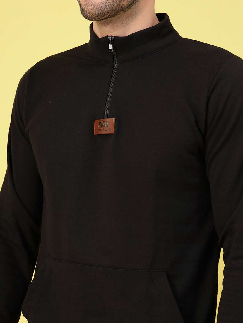 men solid long sleeve regular fit sweatshirt - 21670182 -  Standard Image - 5