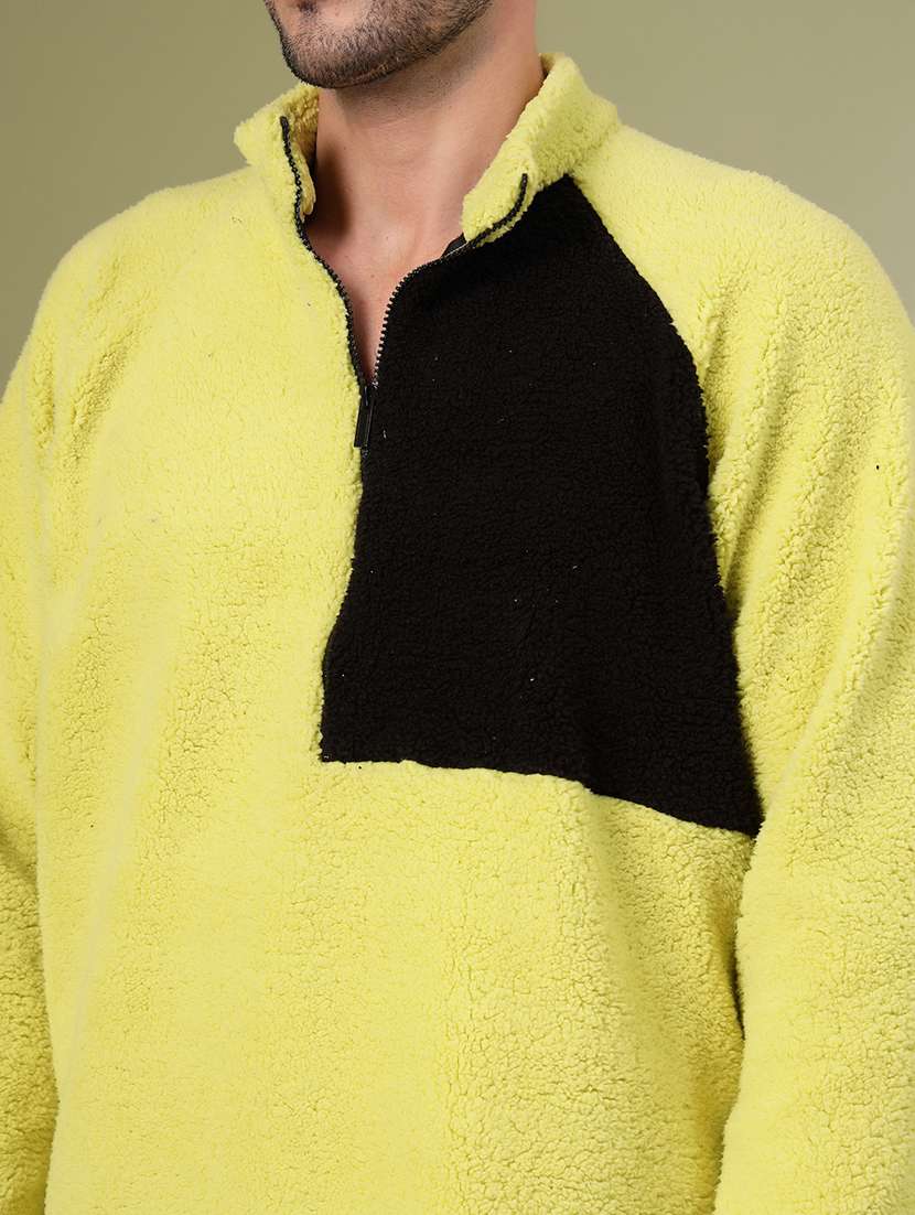 men long sleeve color block sweatshirt - 21670185 -  Standard Image - 5