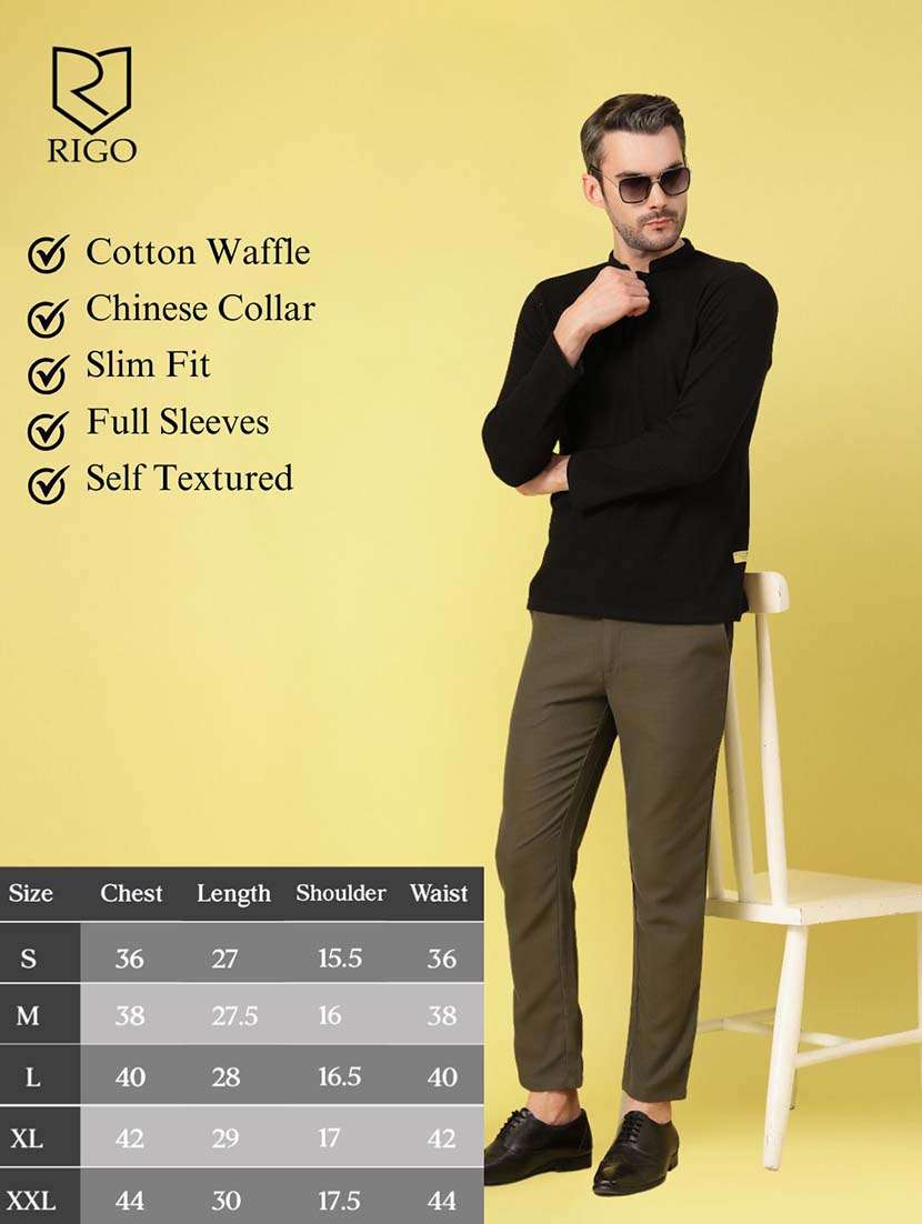 men solid regular fit long sleeve t-shirt - 21670197 -  Standard Image - 3