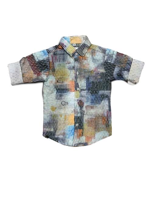 boys long sleeve printed shirt - 21670219 - Standard Image - 0