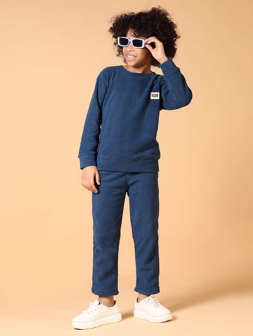 boys solid long sleeve full length set - 21670309 -  Standard Image - 3