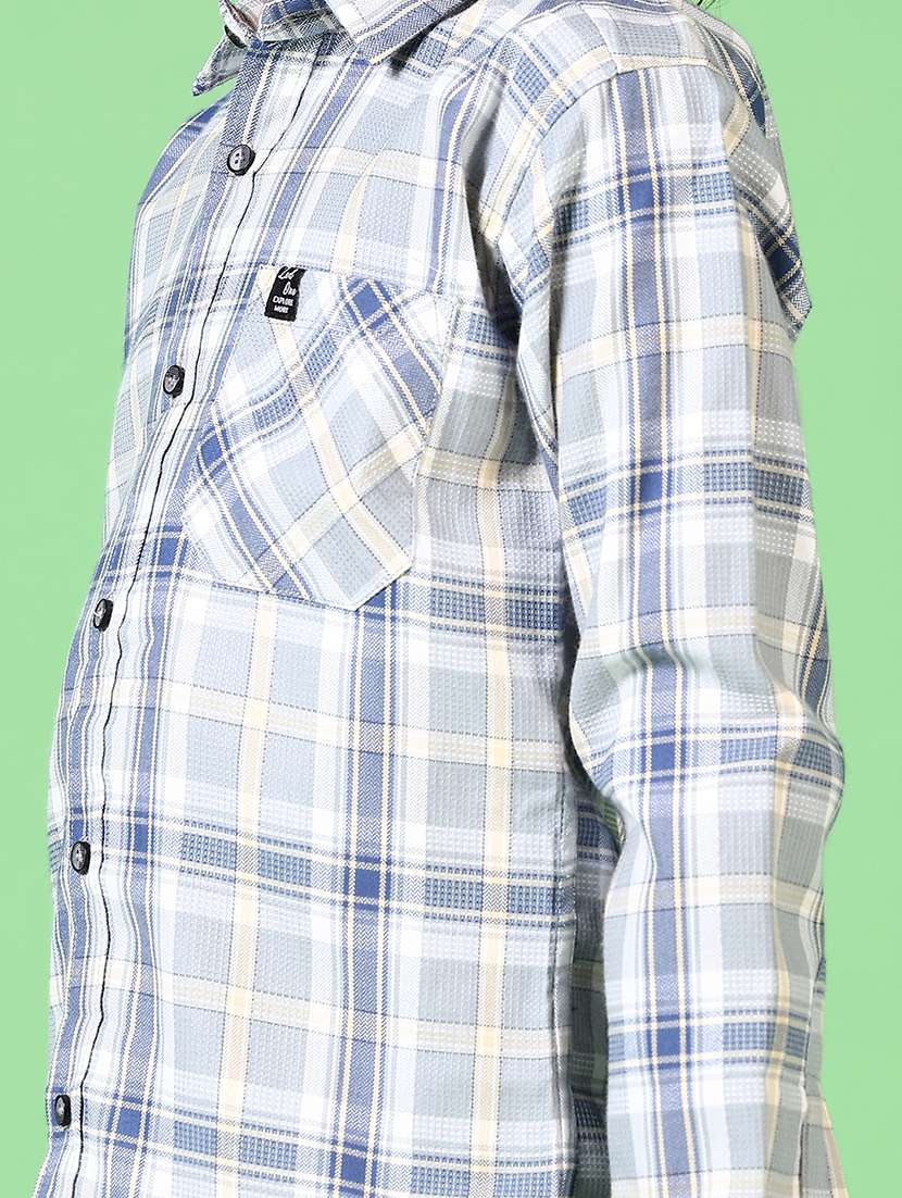 boys long sleeves checkered shirt - 21670342 -  Standard Image - 5