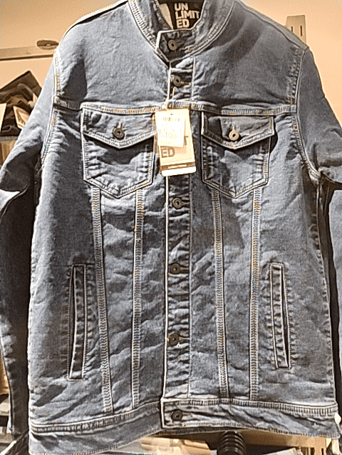 dark blue denim casual jacket - 21670352 - Zoom Image - 0