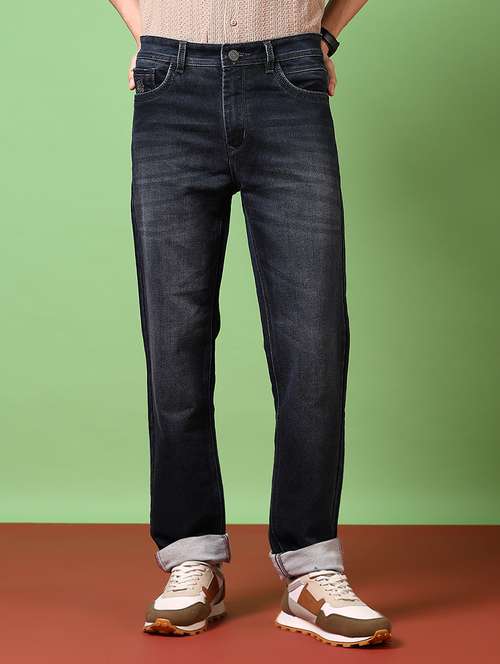 men washed mid rise straight fit jean - 21670364 - Standard Image - 0