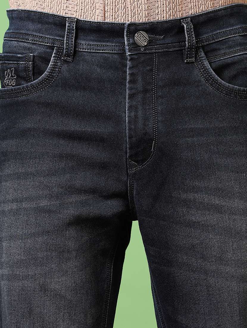 men washed mid rise straight fit jean - 21670364 - Standard Image - 5