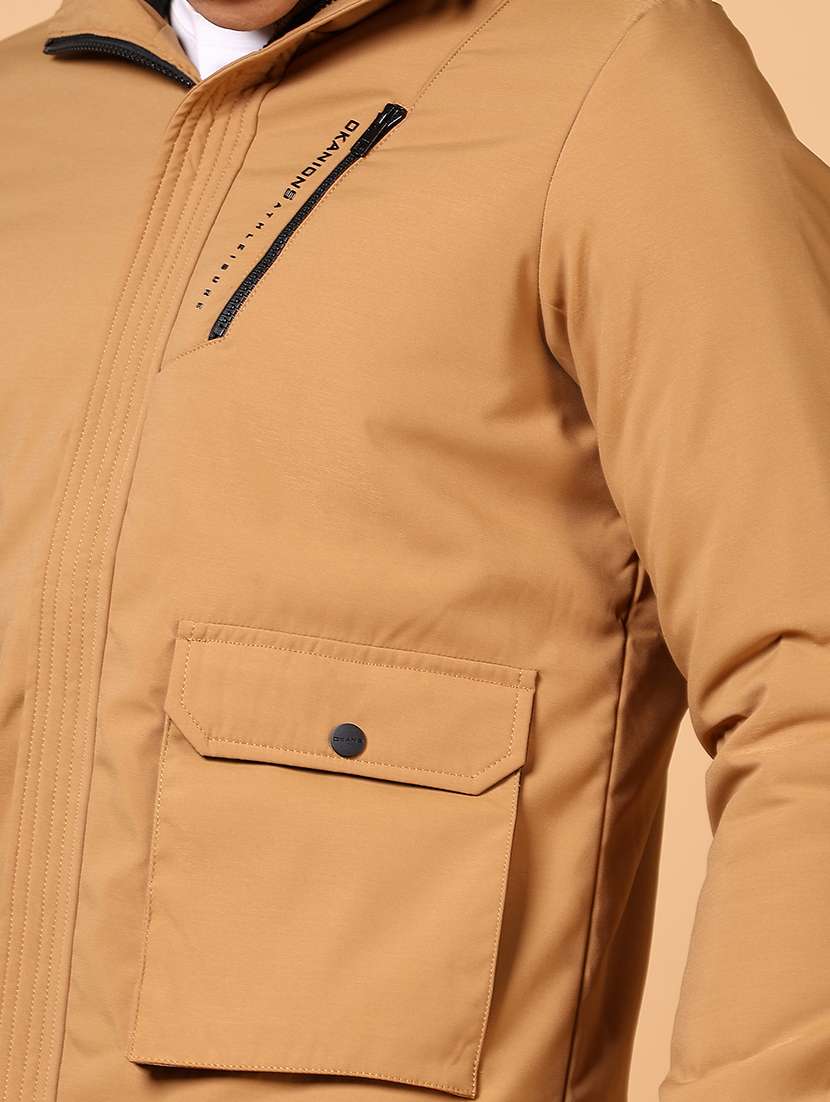 men solid long sleeve bomber jacket - 21670366 -  Standard Image - 5