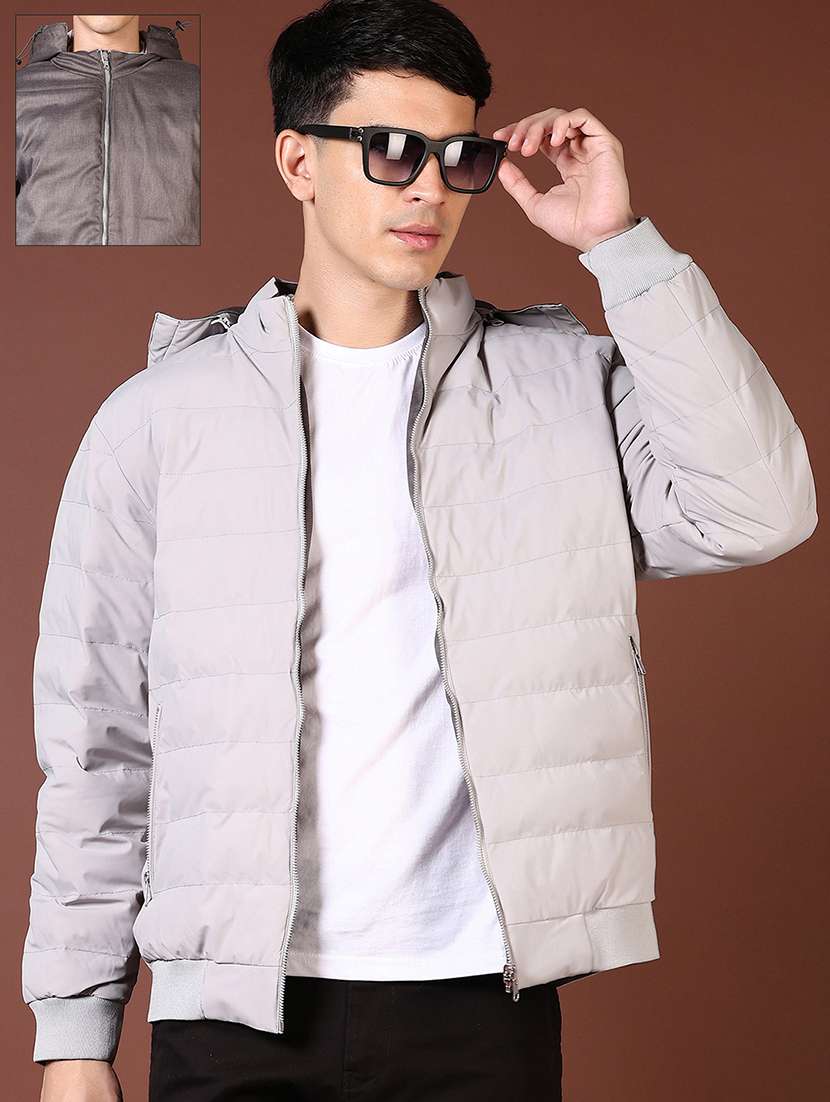 men's casual hooded reversible jacket  - 21670740 -  Zoom Image - 0