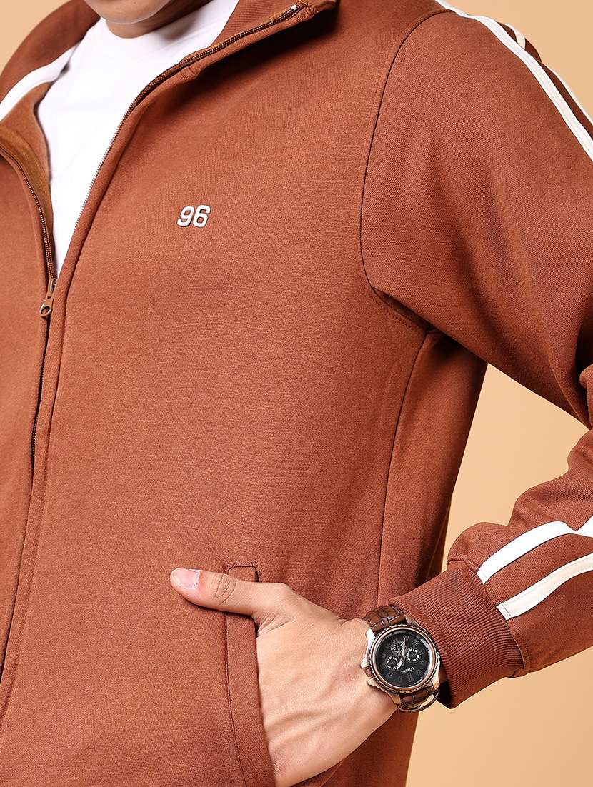 men long sleeves side taped sweatshirt - 21670772 -  Standard Image - 5