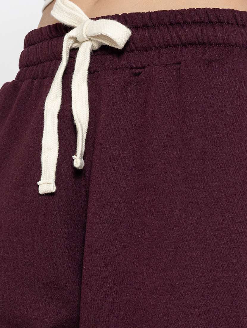 women solid high rise relaxed fit jogger - 21670919 - Standard Image - 5