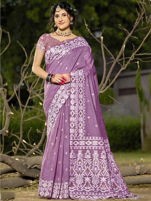 women self design tussar saree with blouse - 21671072 - Standard Image - 0
