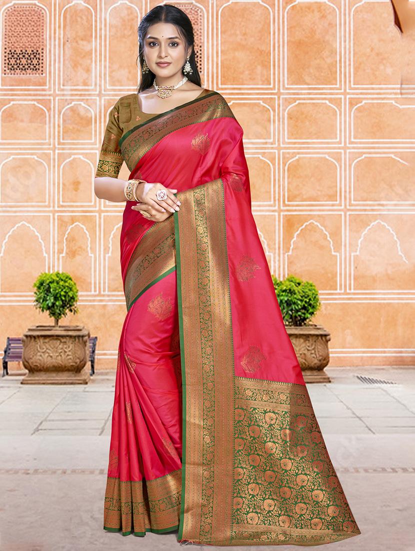women self design bordered saree with blouse - 21671117 - Zoom Image - 0
