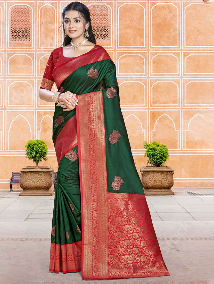 women self design bordered saree with blouse - 21671119 - Zoom Image - 0
