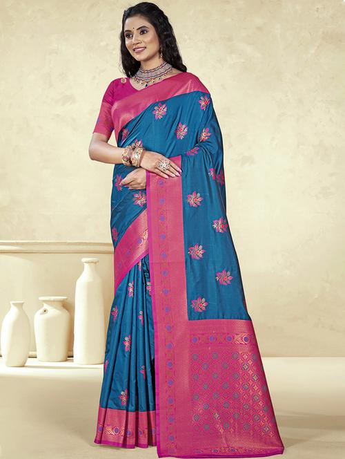 women self design bordered saree with blouse - 21671161 -  Standard Image - 0