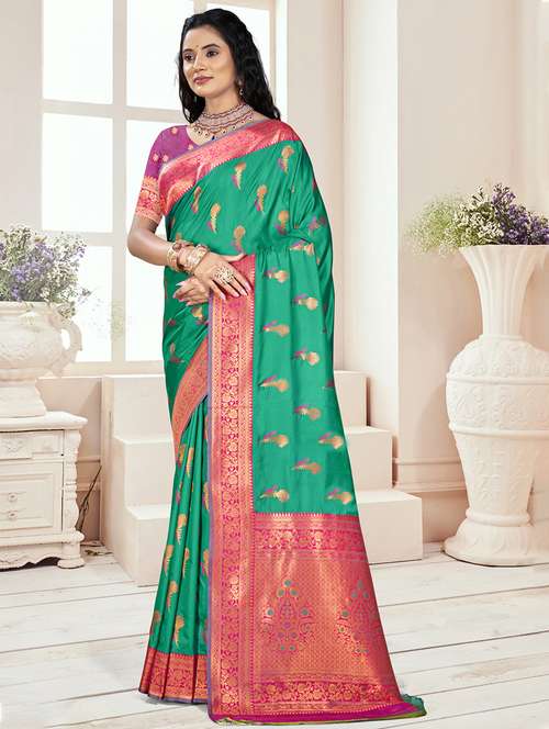 women self design bordered saree with blouse - 21671184 - Standard Image - 0