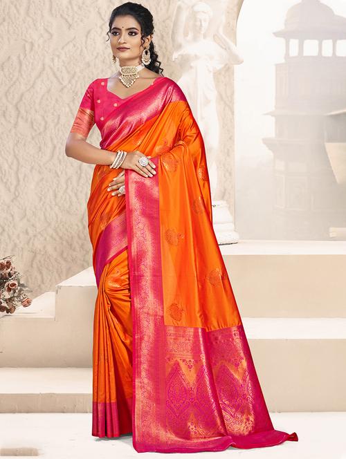 women self design bordered saree with blouse - 21671191 - Standard Image - 0