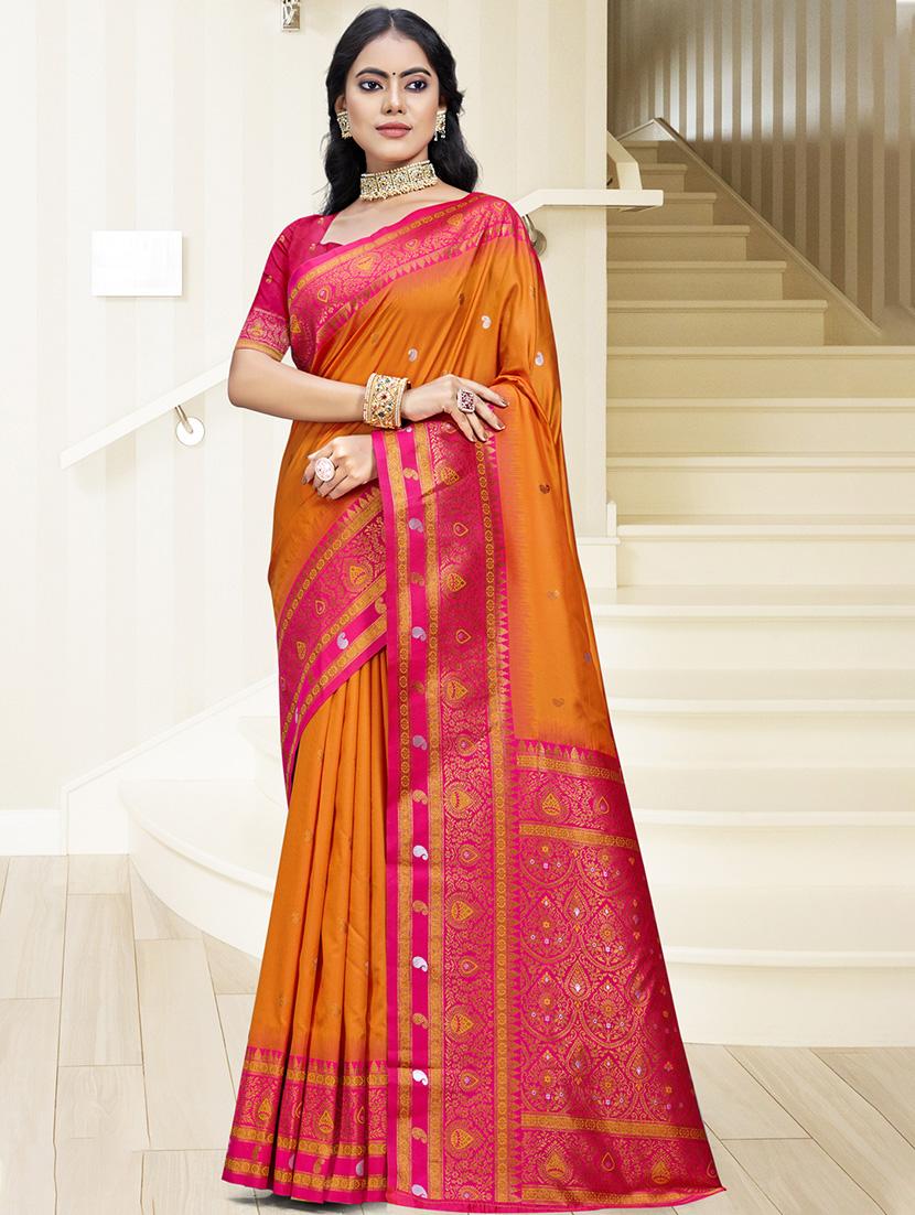 women self design bordered saree with blouse - 21671273 - Zoom Image - 0